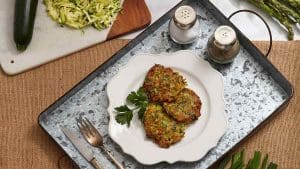 Beignets printaniers aux légumes verts de saison